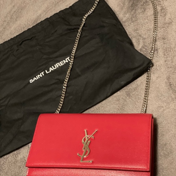 ❌SOLD❌Saint Laurent YSL Monogramme S Grain De Poudre Techno SL New Lipstick bag - Picture 2 of 5